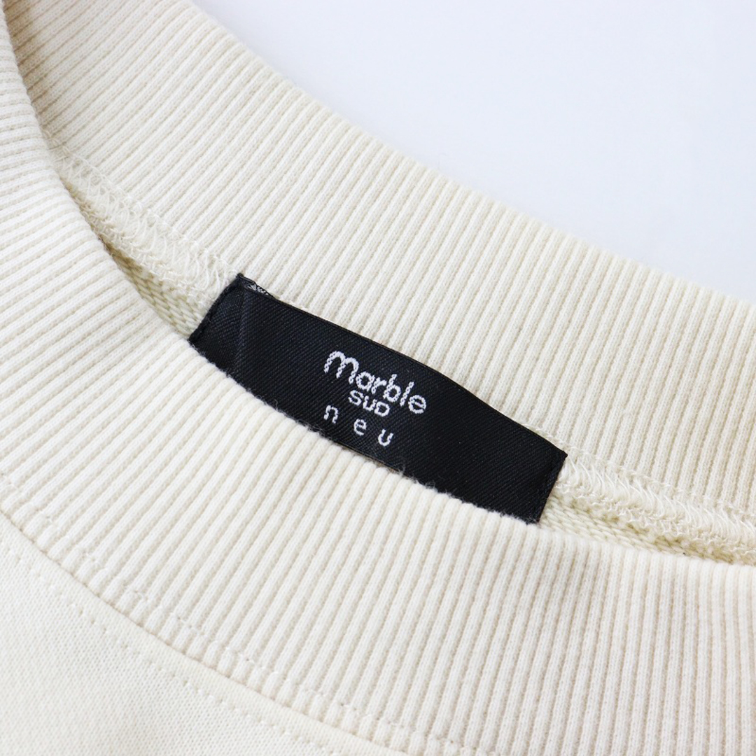 マーブルシュッド ノイ marble SUD neu -M- キツネ刺繡 ビッグシルエット スウェットプルオーバー /ベージュ【2400014208399】 レディースのトップス(トレーナー/スウェット)の商品写真