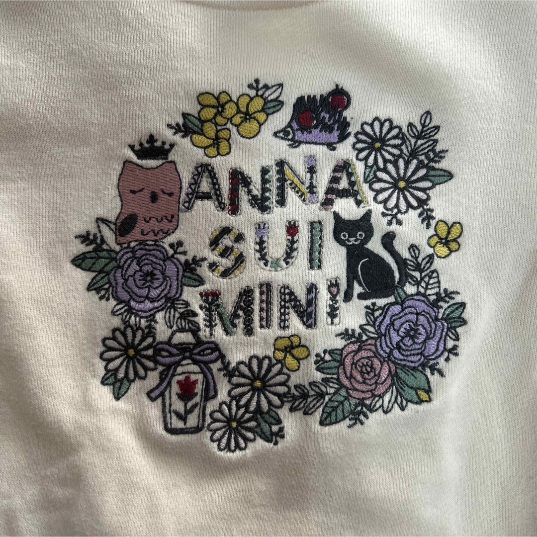 ANNA SUI mini(アナスイミニ)のアナスイミニ　トレーナー　130 アイボリー キッズ/ベビー/マタニティのキッズ服女の子用(90cm~)(Tシャツ/カットソー)の商品写真