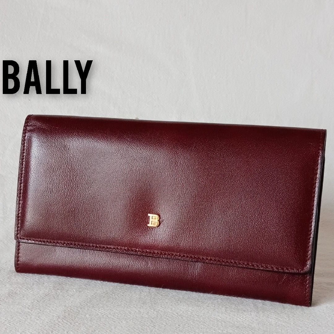 Bally - 美品 バリー ヴィンテージ レザー がま口 長財布 茶色 Bally - 美品 バリー ヴィンテージ レザー がま口 長財布 茶色
