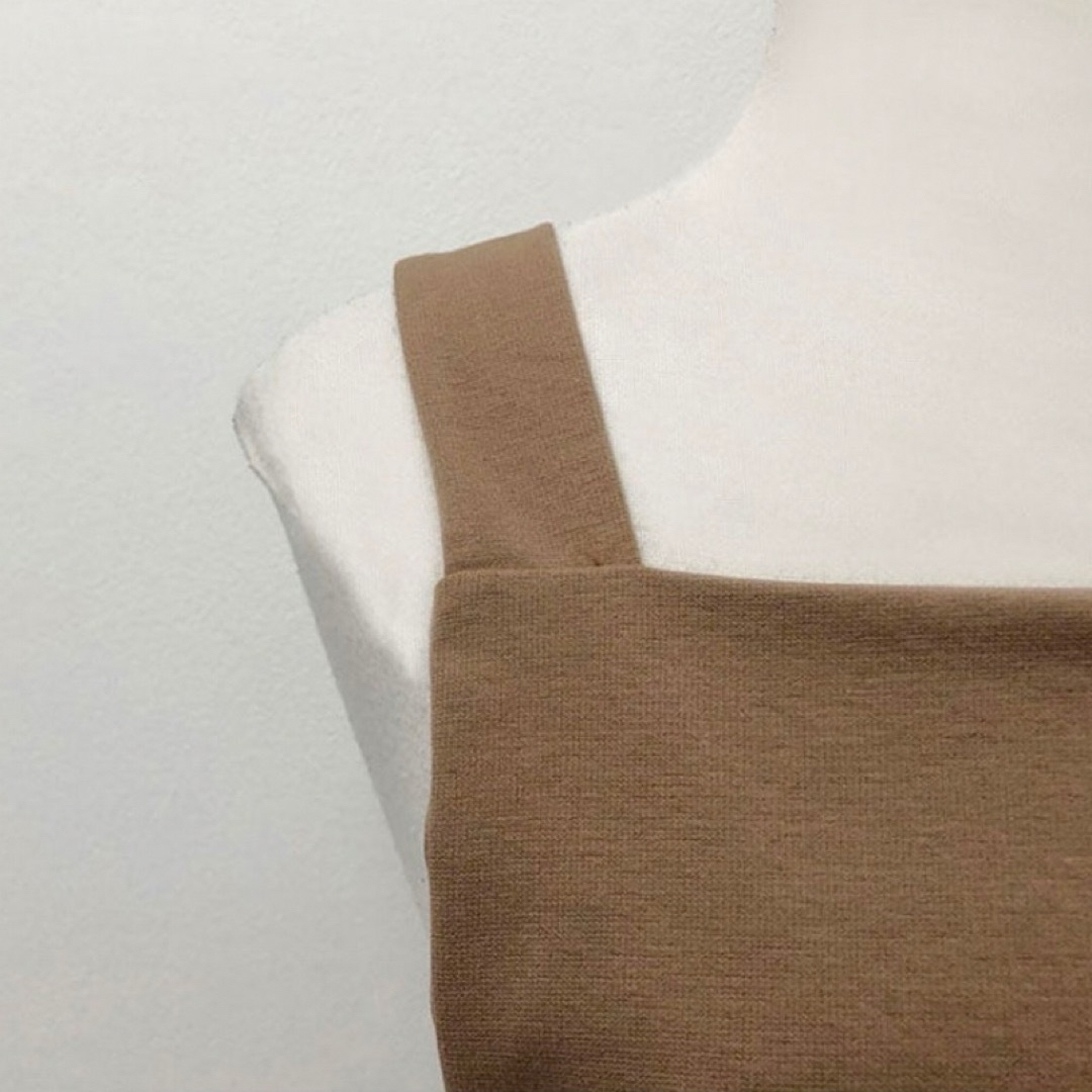 胸あてワンピース レディースのワンピース(ロングワンピース/マキシワンピース)の商品写真