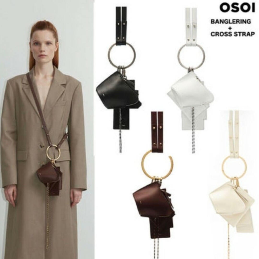 OSOI バングリング クロスストラップ ショルダーバッグ ミニ OSOI バングリング クロスストラップ ショルダーバッグ ミニ