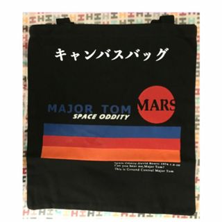 S10- スペース オディティ キャンバスバッグ 「黒」(トートバッグ)