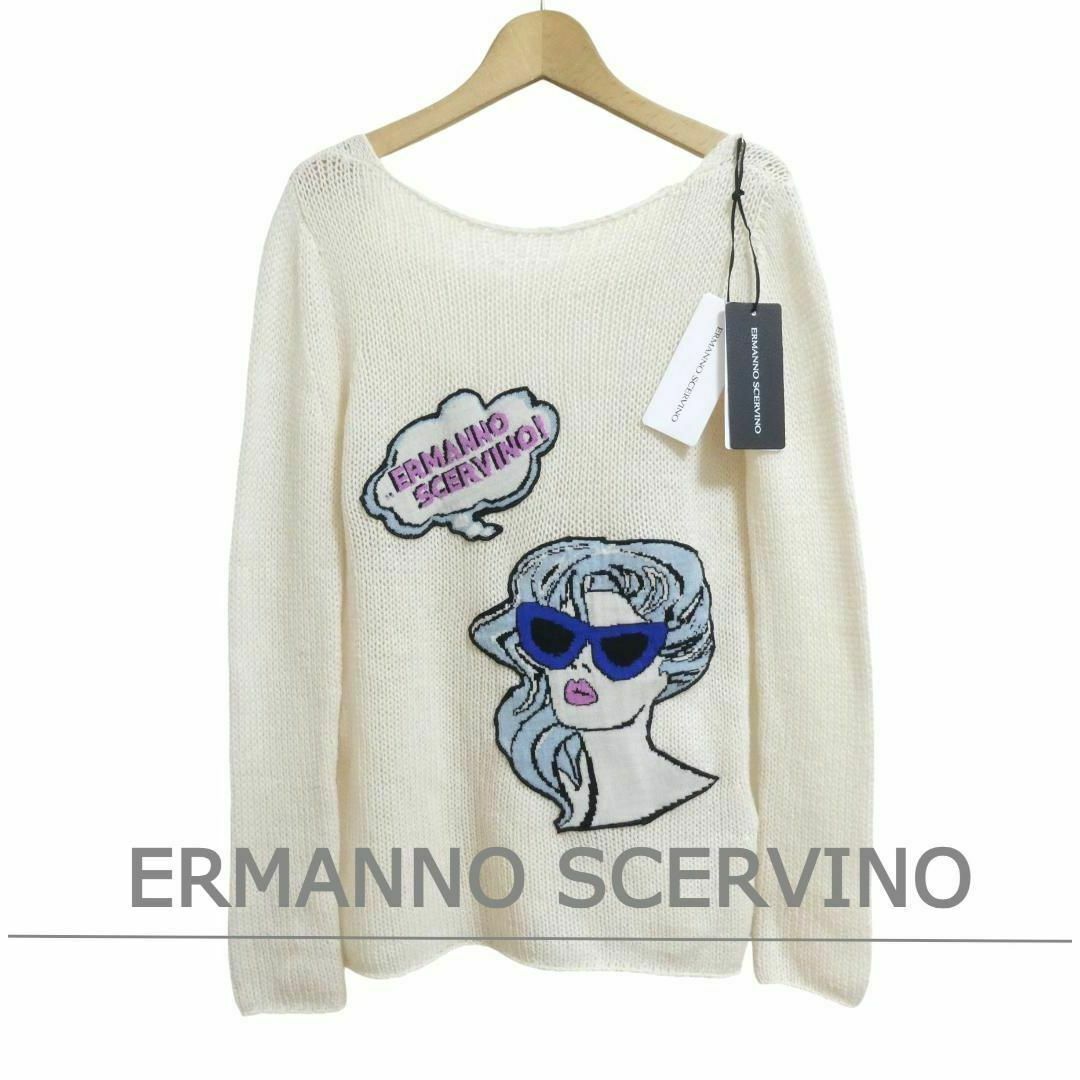 未使用 エルマンノシェルヴィーノ カシミヤ 長袖 ニット 未使用 エルマンノシェルヴィーノ カシミヤ 長袖 ニット