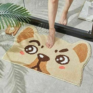ラグ フロアマット✨バスマット✨小さな子犬 動物 40×60cm 滑り止め(バスマット)