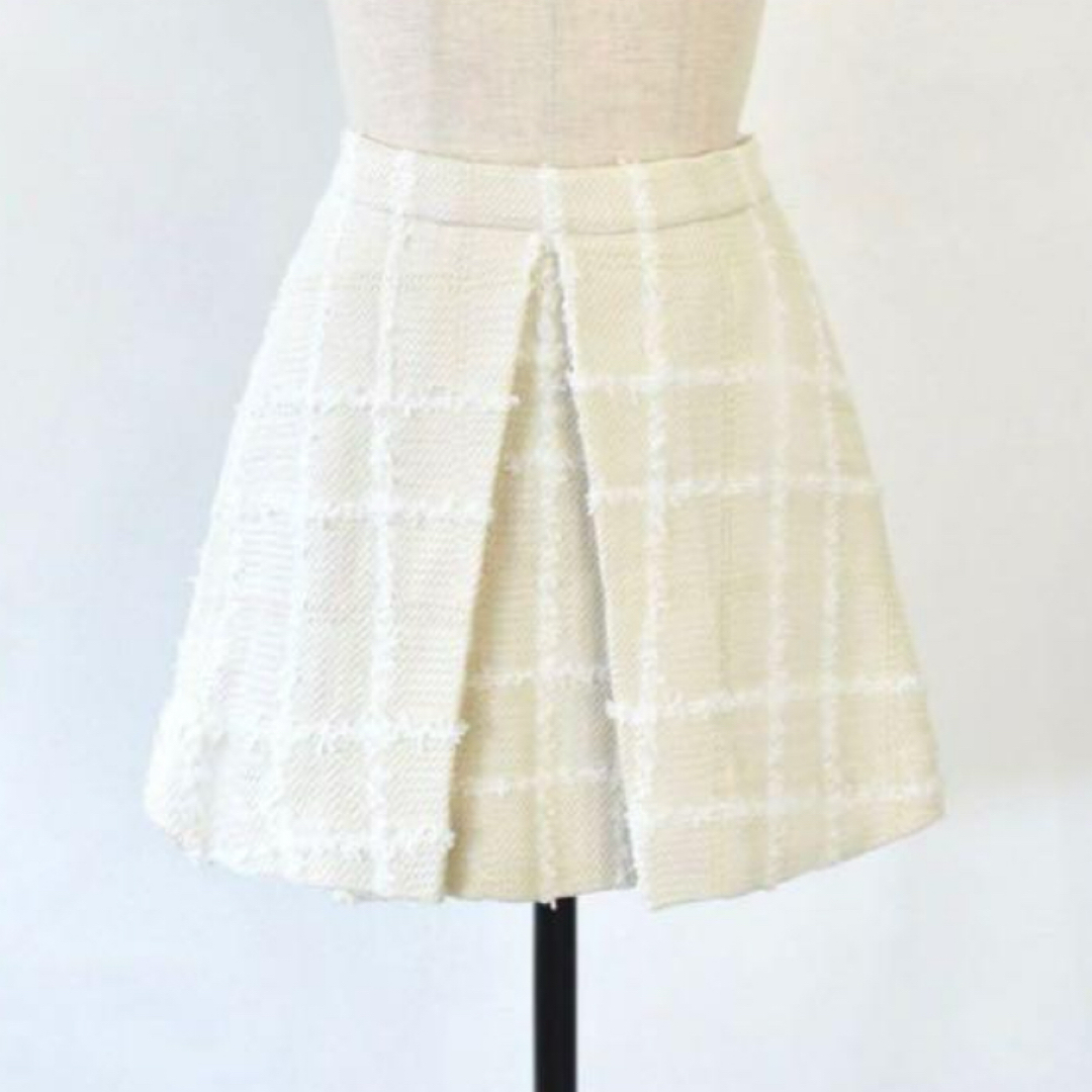 sheller】 シェリエ グリッターチェックタックキュロット sheller】 シェリエ グリッターチェックタックキュロット