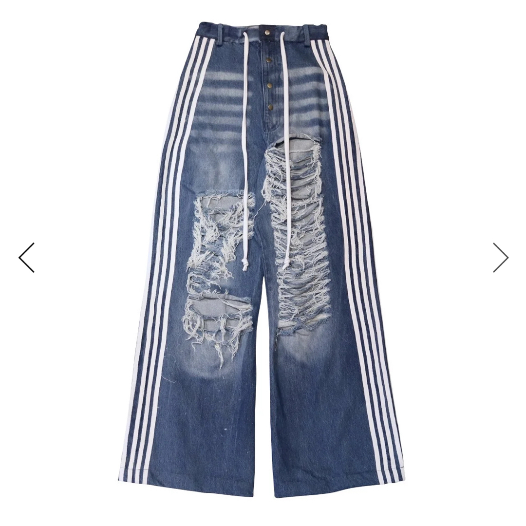YORI SPORT 5 STRIPE DENIM PANTS YORI SPORT 5 STRIPE DENIM PANTS