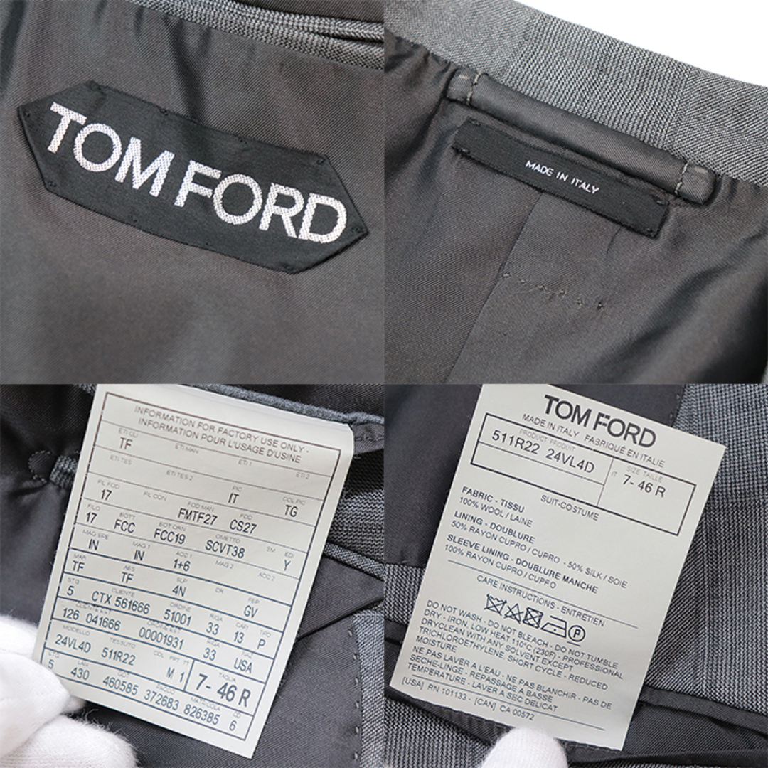 TOM FORD - 【美品】トムフォード スーツ グレンチェック TOM FORD - 【美品】トムフォード スーツ グレンチェック