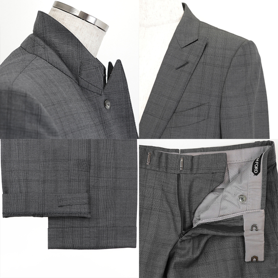 TOM FORD - 【美品】トムフォード スーツ グレンチェック TOM FORD - 【美品】トムフォード スーツ グレンチェック