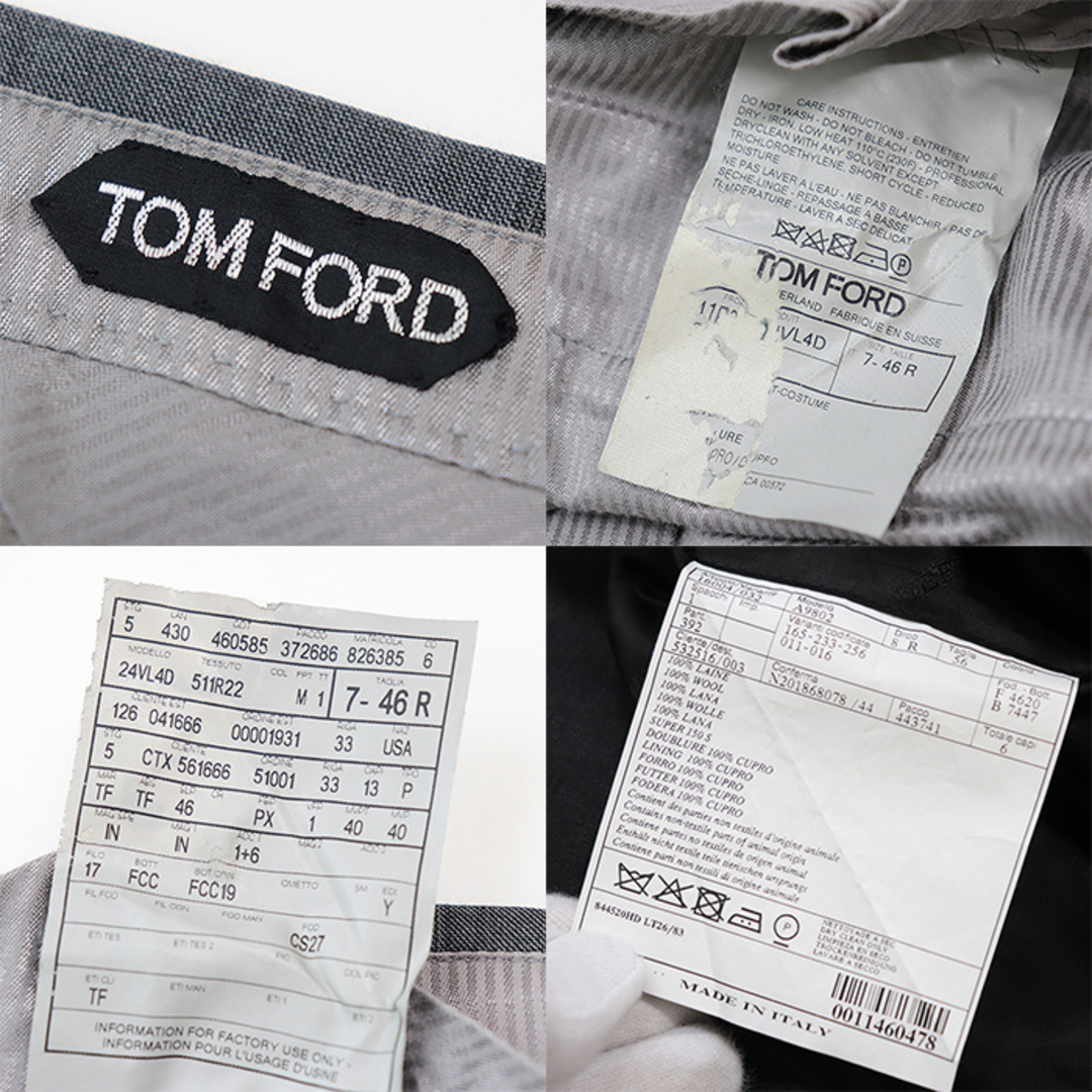 TOM FORD - 【美品】トムフォード スーツ グレンチェック TOM FORD - 【美品】トムフォード スーツ グレンチェック