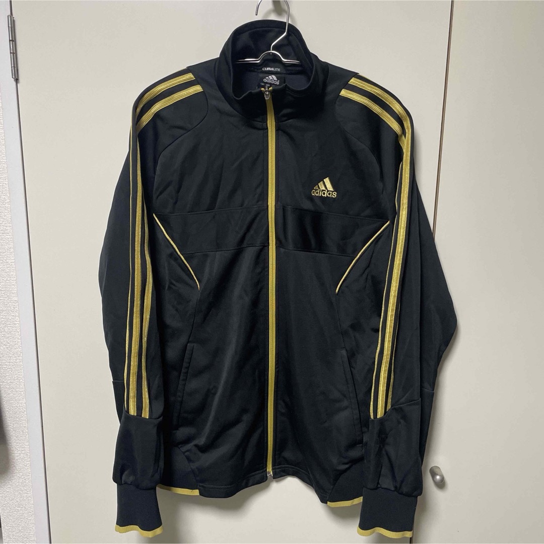 ファッション人気ブランドランキング adidas - 【激安】adidasアディダス 黒×金ジャージ ブラックL アディダス