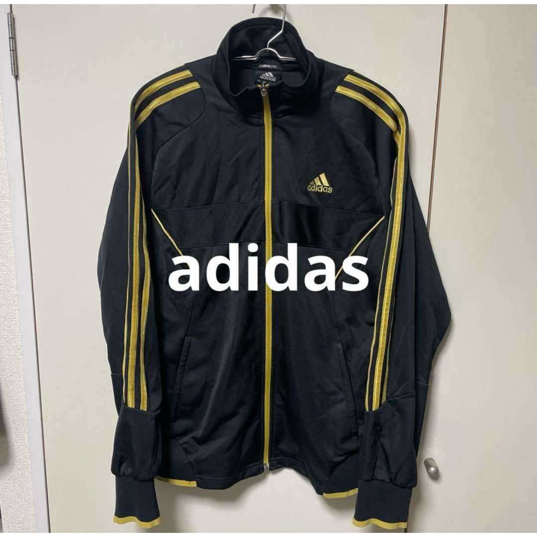 adidas - 【激安】adidasアディダス 黒×金ジャージ ブラックL adidas - 【激安】adidasアディダス 黒×金ジャージ ブラックL