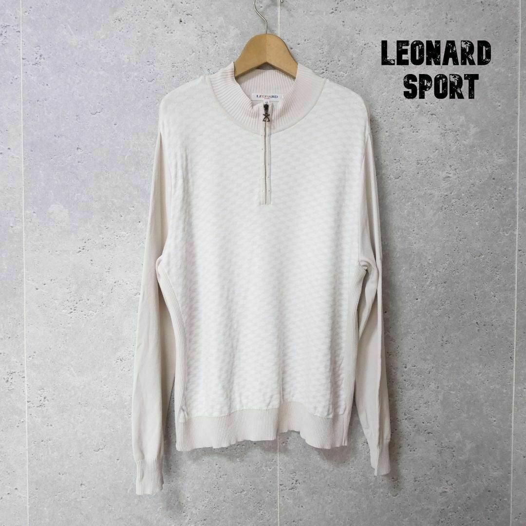 再入荷のおすすめ最新情報 美品 セーター ニット 長袖 千鳥格子柄 SPORT LEONARD ニット+セーター