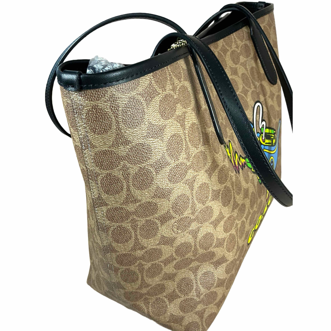 COACH - コーチ COACH トートバッグタンマルチ コズミック レキシーシグネチャー