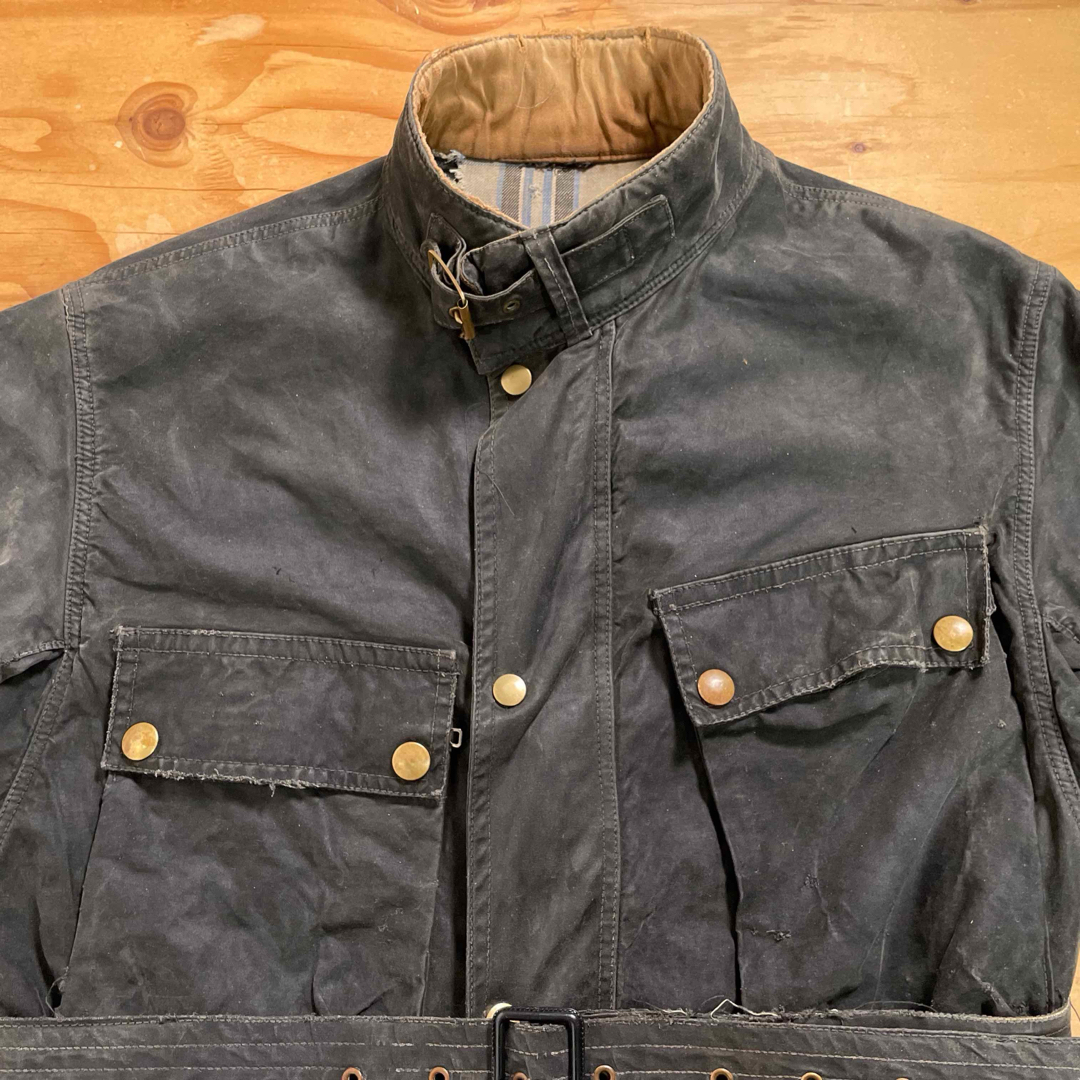 BELSTAFF - 50s BELSTAFF ワックスコットンジャケット ブラック BELSTAFF - 50s BELSTAFF ワックスコットンジャケット ブラック