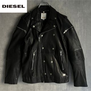 DIESEL - ディーゼル DIESEL レザーライダースジャケットの通販 DIESEL - ディーゼル DIESEL レザーライダースジャケットの通販