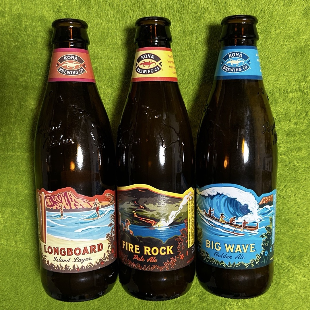 Kona(コナ)の【値下げ】コナビール空瓶3本セット ハワイアン雑貨 インテリア/住まい/日用品のインテリア小物(その他)の商品写真