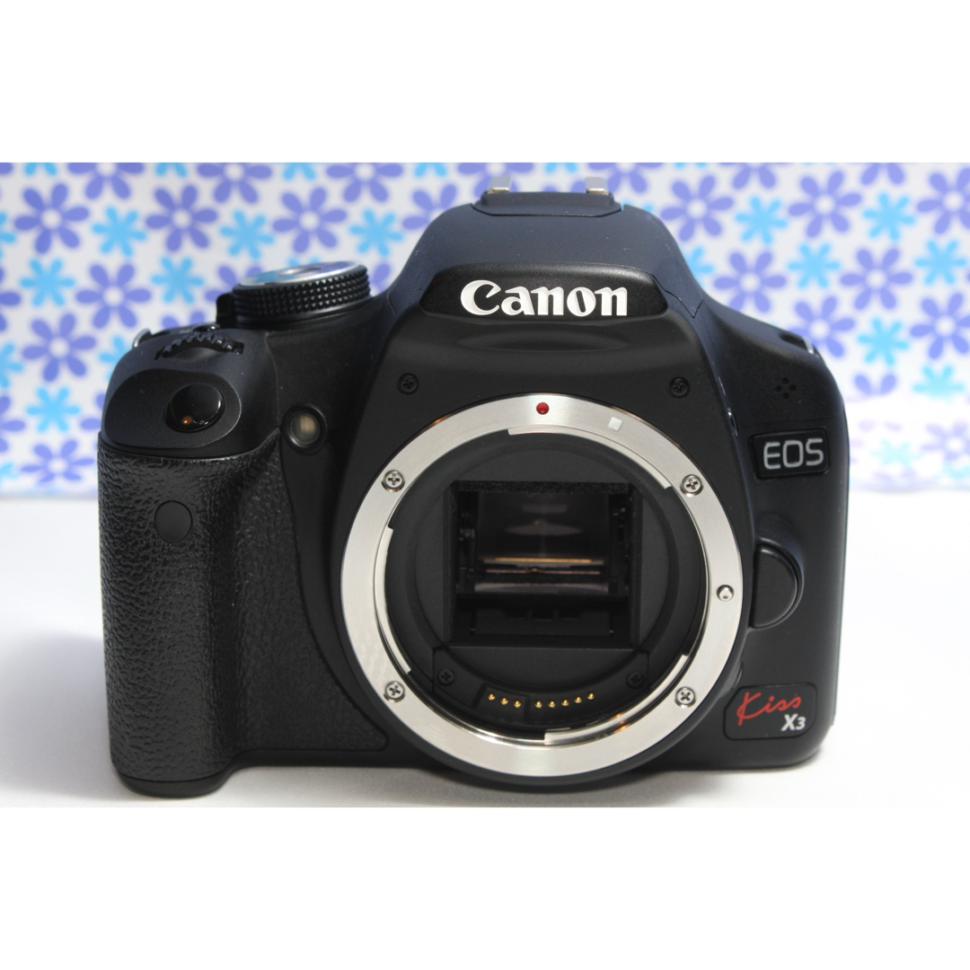 極美品☆Canon kiss X3 ダブルズームキット☆高画質☆動画撮影☆ 極美品☆Canon kiss X3 ダブルズームキット☆高画質☆動画撮影☆