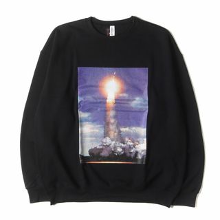 ワコマリア(WACKO MARIA)の新品 WACKO MARIA ワコマリア スウェット サイズ:XL 24SS 8周年記念 ×JIRO KONAMI フォトプリント スウェットシャツ (CREW NECK SWEAT SHIRT) ブラック 黒 トップス トレーナー コラボ【メンズ】(スウェット)