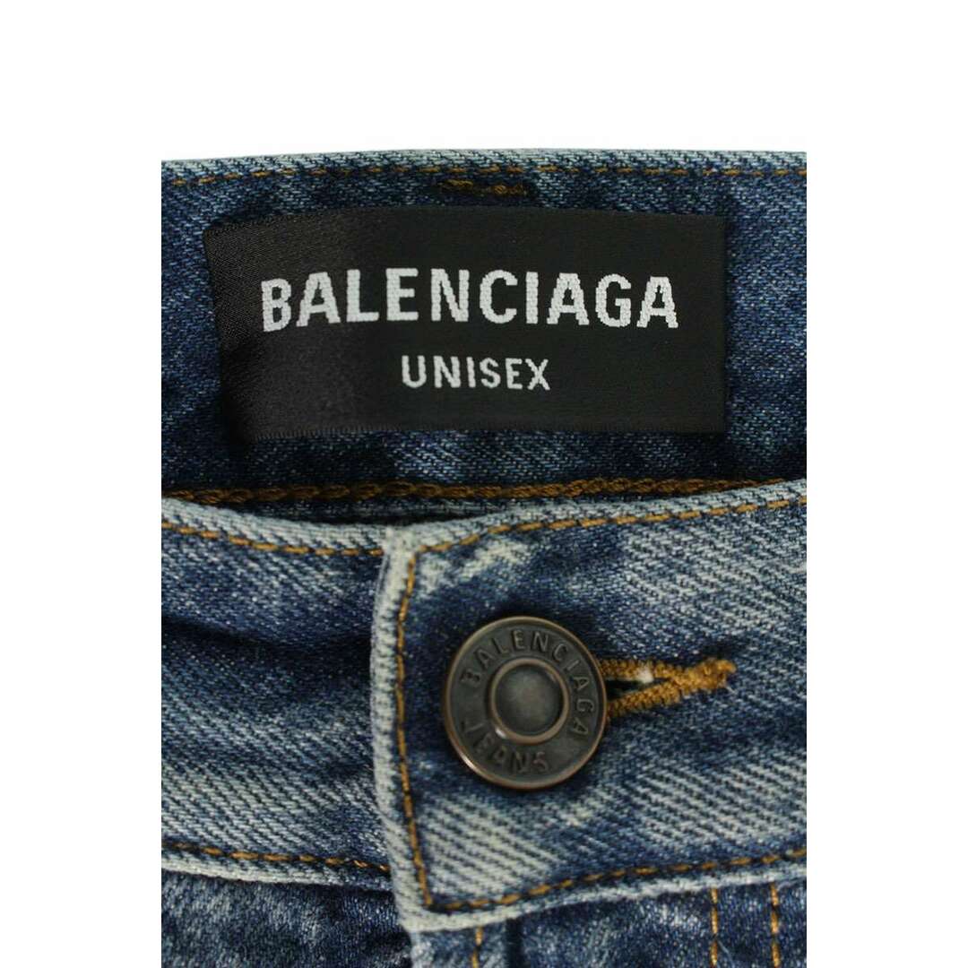 BALENCIAGA - バレンシアガ 697830 TBP48 裾ダメージスリム BALENCIAGA - バレンシアガ 697830 TBP48 裾ダメージスリム
