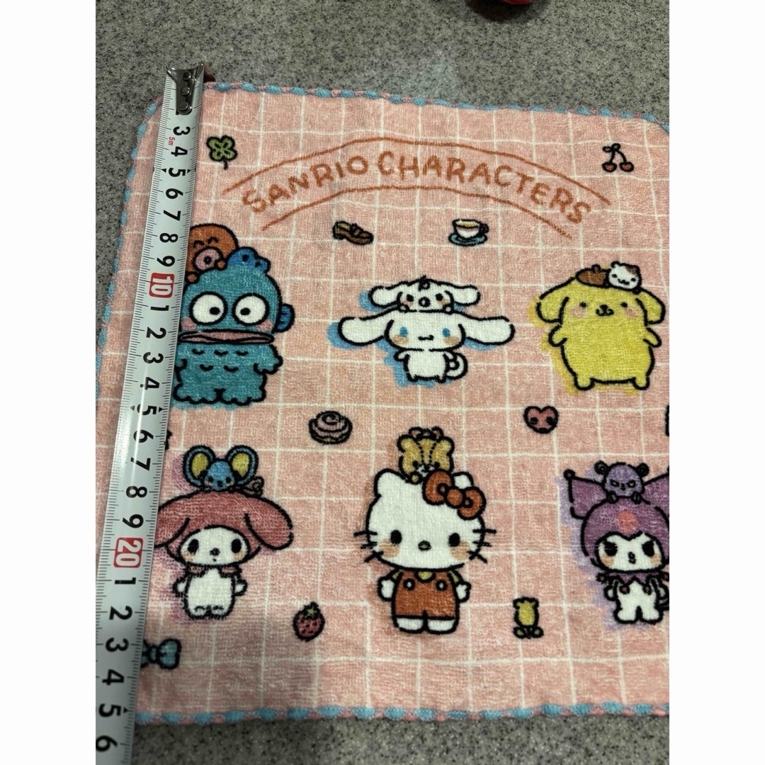サンリオ - サンリオキャラクターズ 5個 タオルハンカチ 圧縮 サンリオ - サンリオキャラクターズ 5個 タオルハンカチ 圧縮