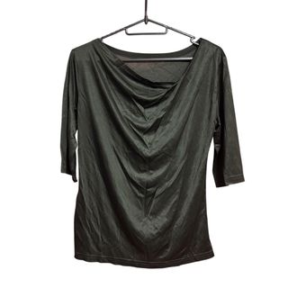 アイモハ(aimoha)の【新品・未使用】【BANICO】ドレープ襟　サテントップス(シャツ/ブラウス(長袖/七分))