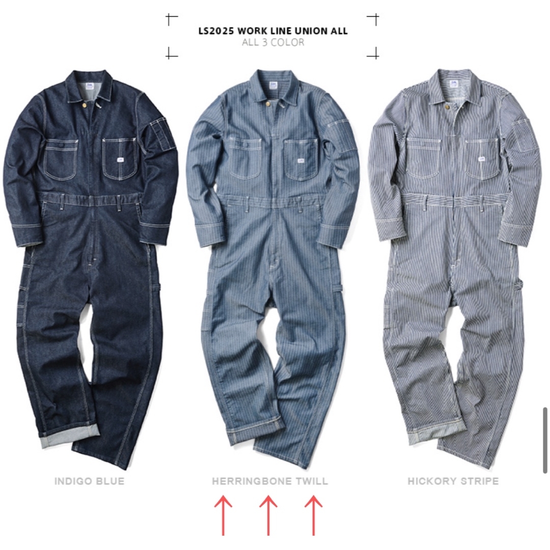 Lee リー LS2025 WORK LINE ユニオンオール(ツナギ) Lee リー LS2025 WORK LINE ユニオンオール(ツナギ)