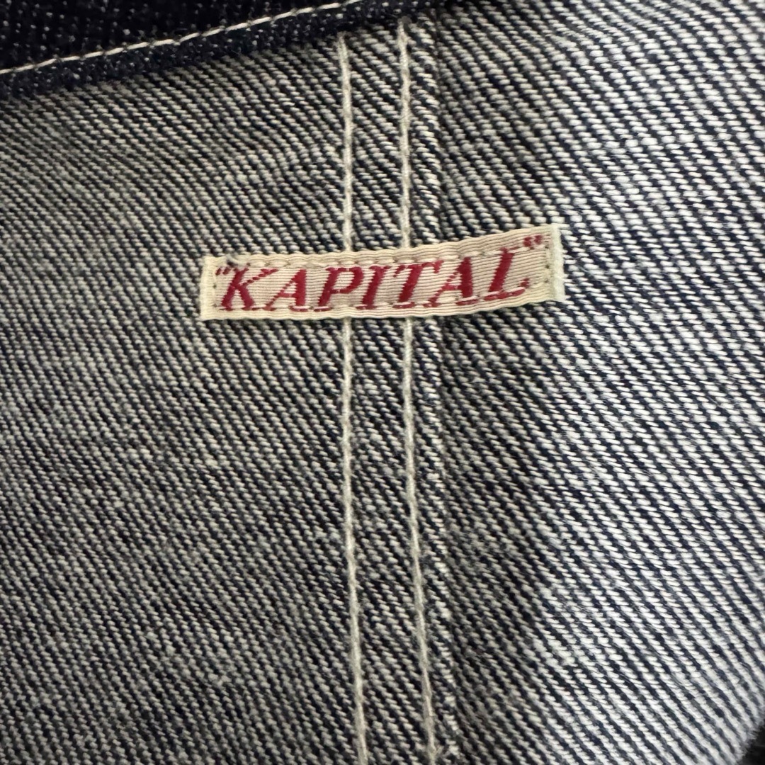 KAPITAL - 【美品】KAPITAL デニムカバーオール!デカボタン KAPITAL - 【美品】KAPITAL デニムカバーオール!デカボタン