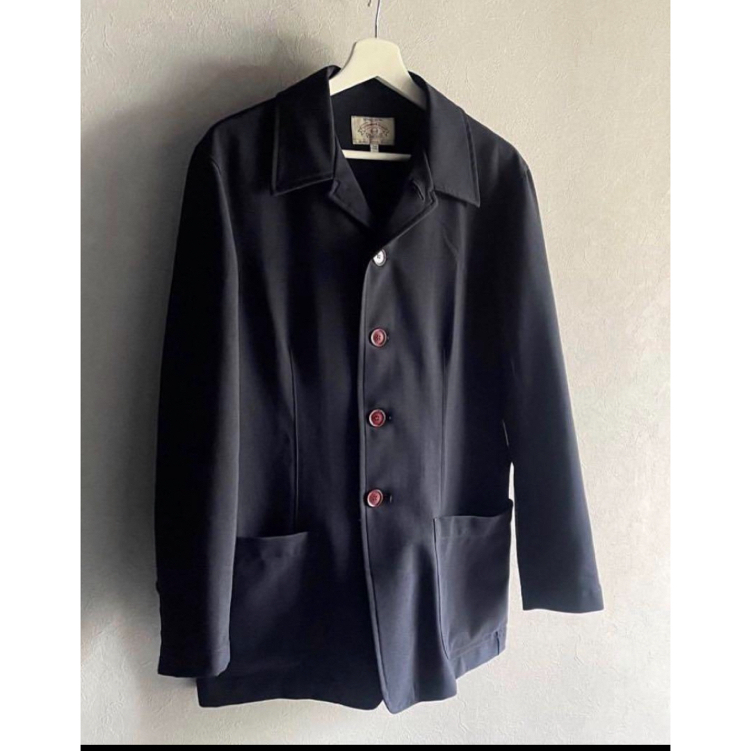 激レア】90s armani jeans テーラードジャケット ネイビー 激レア】90s armani jeans テーラードジャケット ネイビー