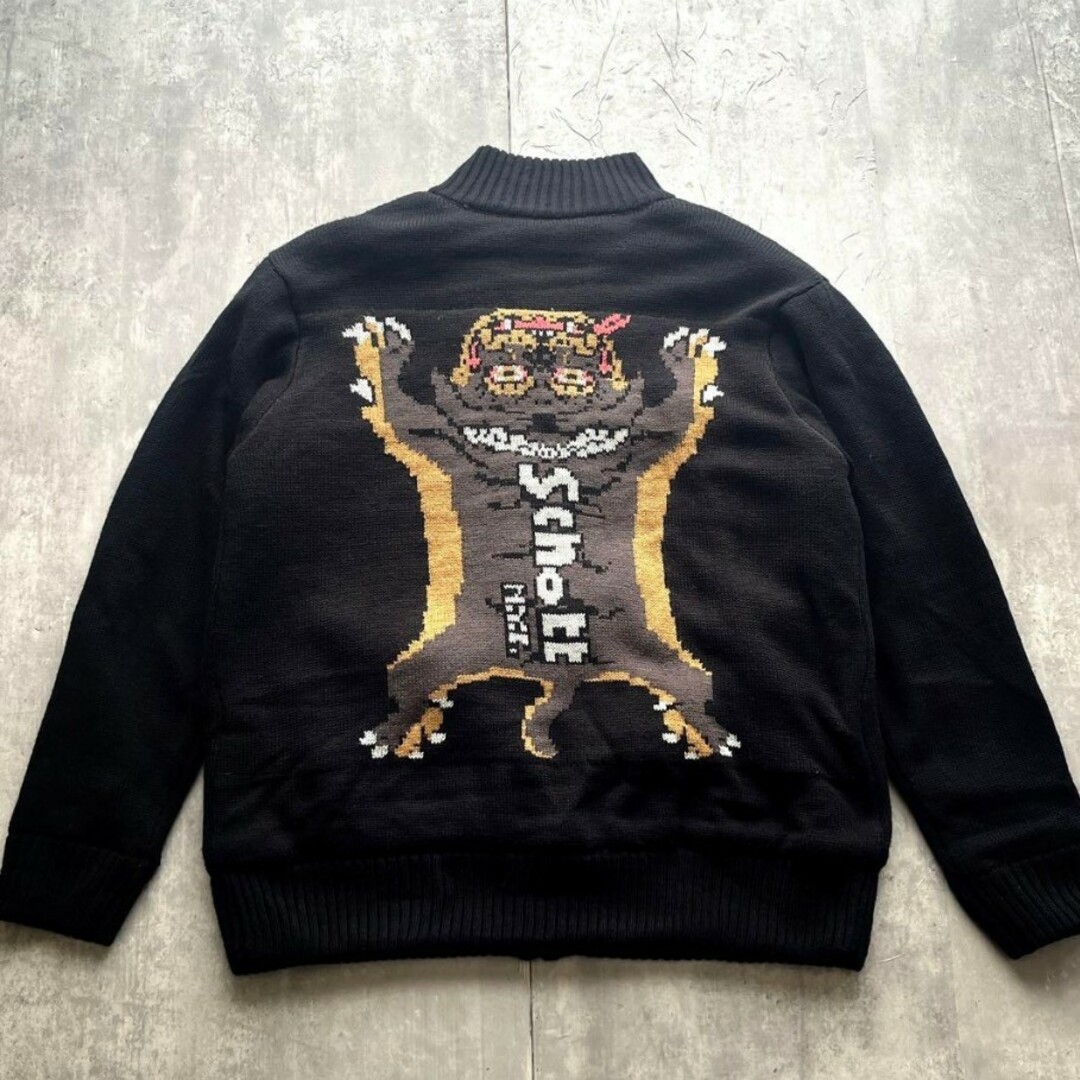 大型セールや時期 schott - WEB限定 完売品 schott ドライバーズニット ボーン トップス