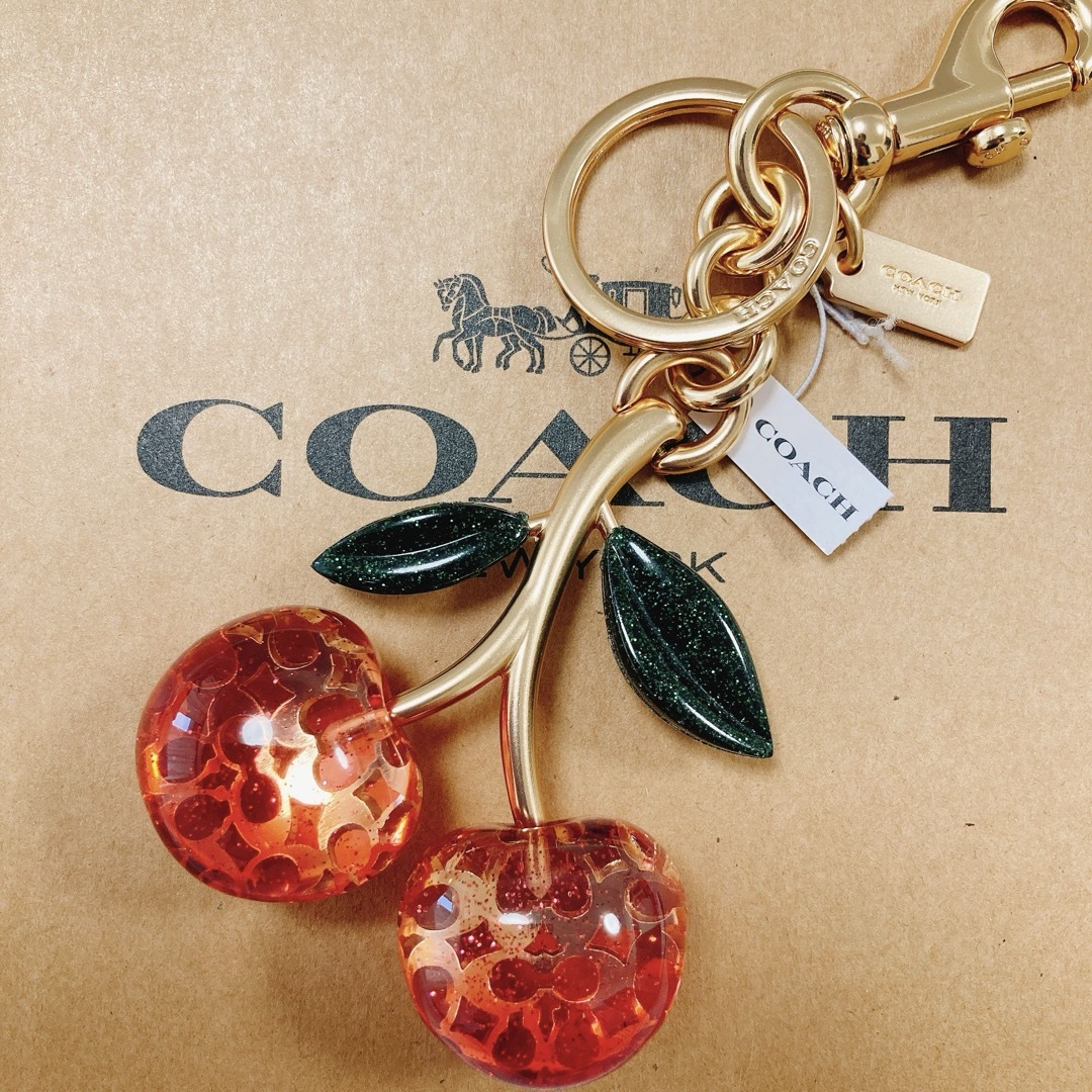COACH - 新品❇︎正規品 COACH チェリー チャーム キーリング COACH - 新品❇︎正規品 COACH チェリー チャーム キーリング