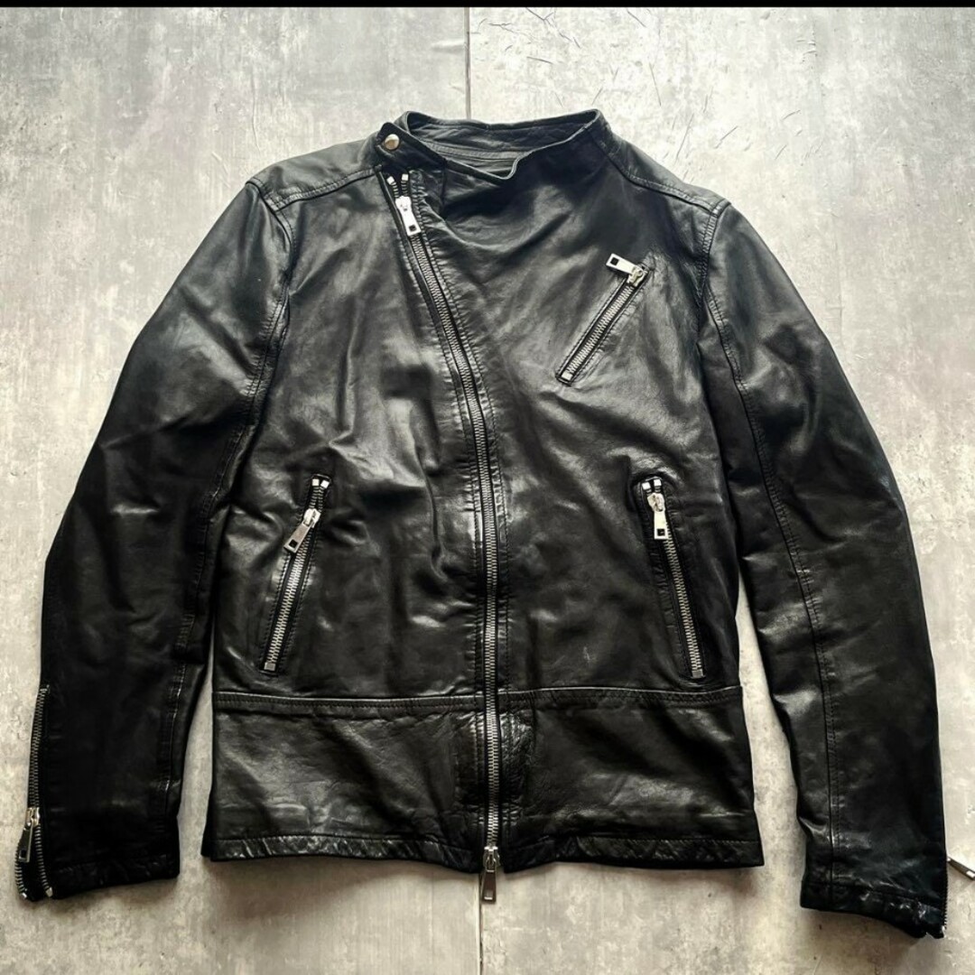 MUSHER セミダブル ライダースジャケット NANAギャル男 grunge MUSHER セミダブル ライダースジャケット NANAギャル男 grunge