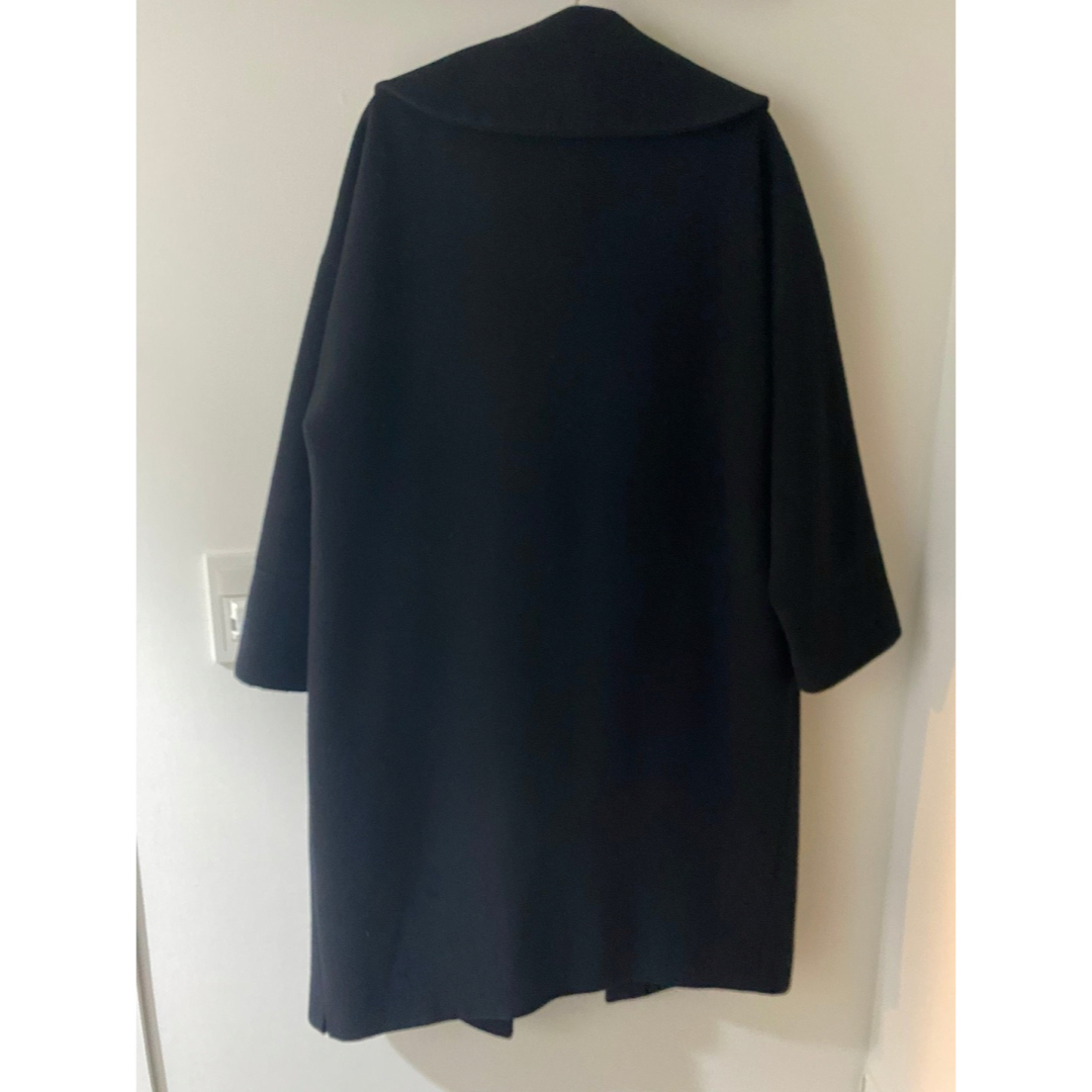 【レビューで送料無料】 LANVIN en Bleu 最高級 ジロンラムウールコート ジャケット・アウター