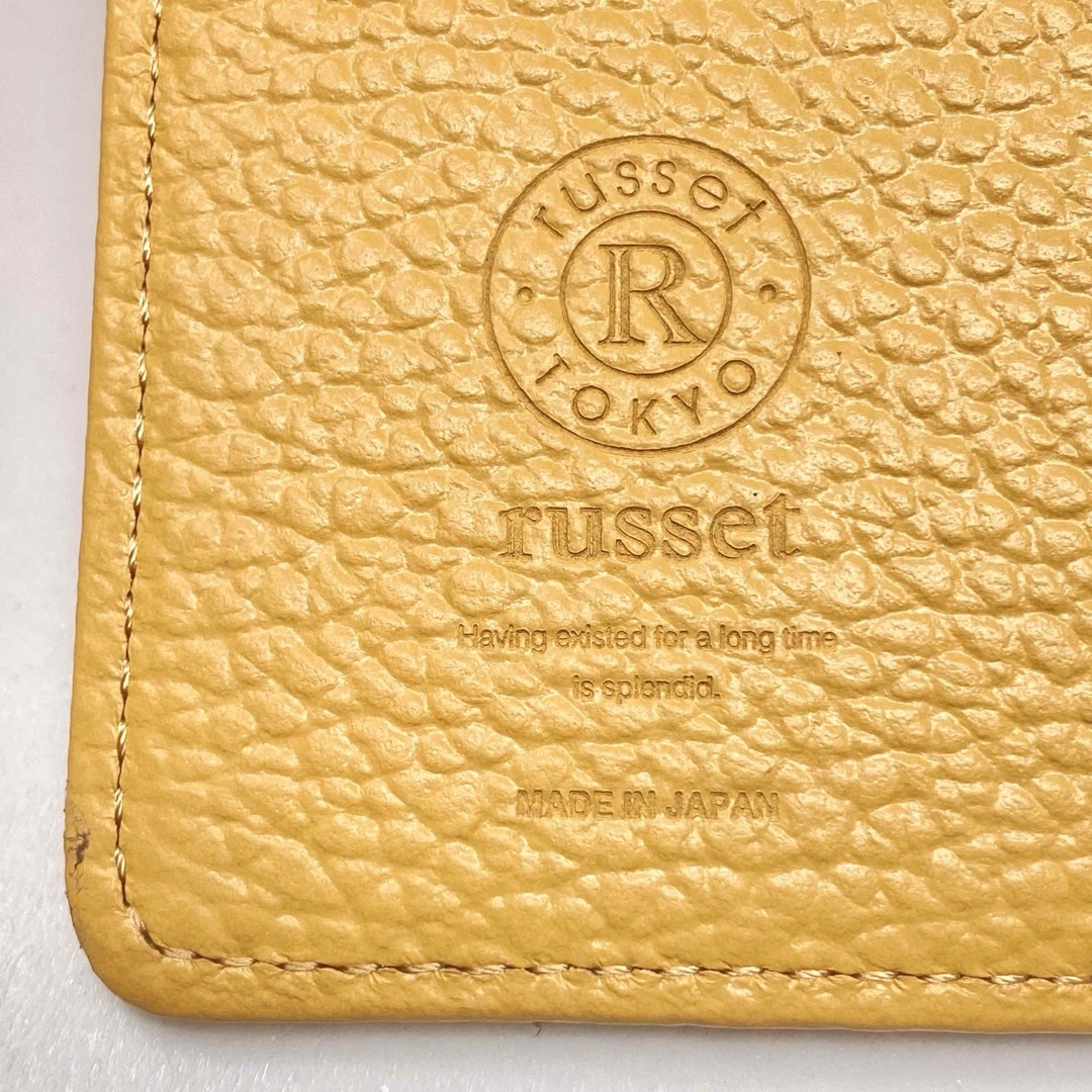 未使用 russet ラシット 三つ折り財布 イエロー モノグラム 未使用 russet ラシット 三つ折り財布 イエロー モノグラム