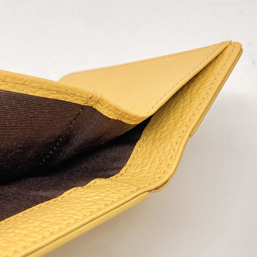 未使用 russet ラシット 三つ折り財布 イエロー モノグラム 未使用 russet ラシット 三つ折り財布 イエロー モノグラム