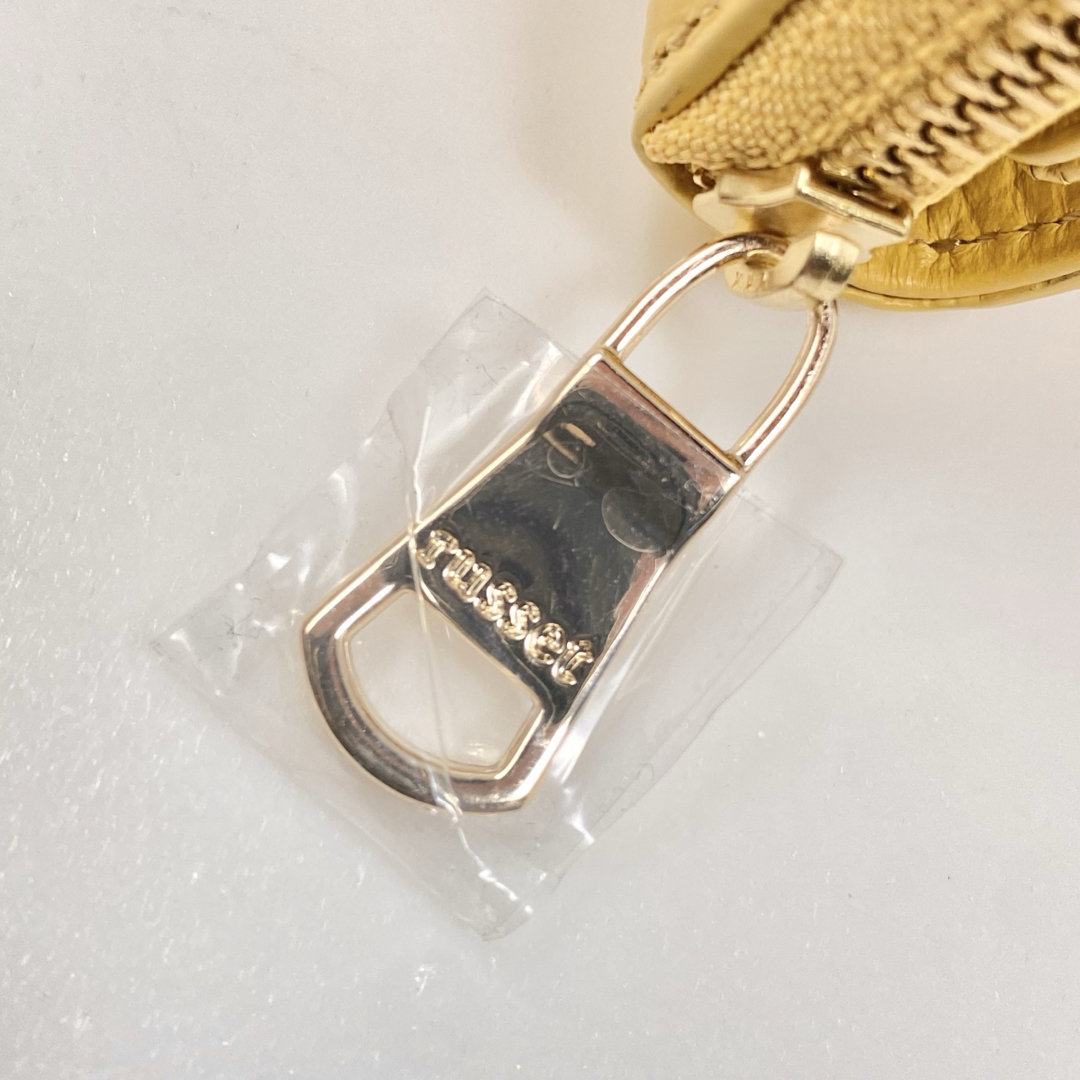未使用 russet ラシット 三つ折り財布 イエロー モノグラム 未使用 russet ラシット 三つ折り財布 イエロー モノグラム