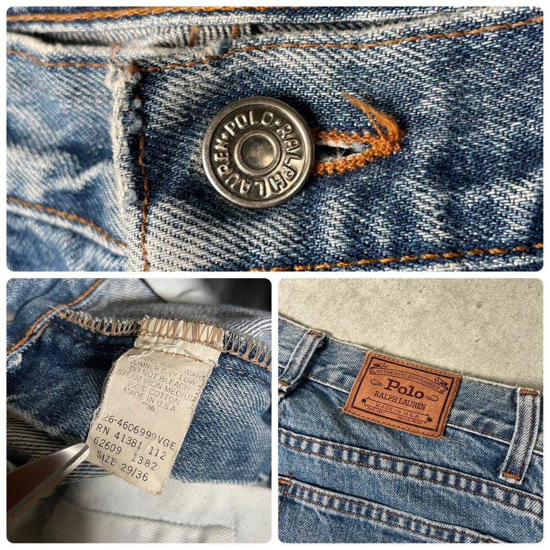 POLO RALPH LAUREN - POLO RALPH LAUREN デニム USA製 90s TALON POLO RALPH LAUREN - POLO RALPH LAUREN デニム USA製 90s TALON