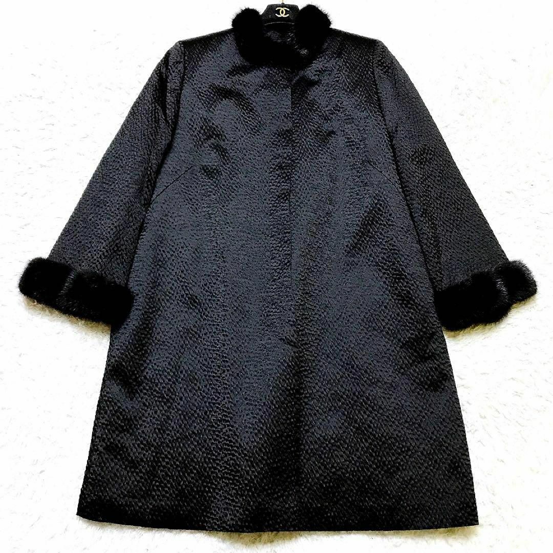 美品✨大きいサイズ 15号꧁ シャレブラン꧂ シルク 凸凹ロング 美品✨大きいサイズ 15号꧁ シャレブラン꧂ シルク 凸凹ロング