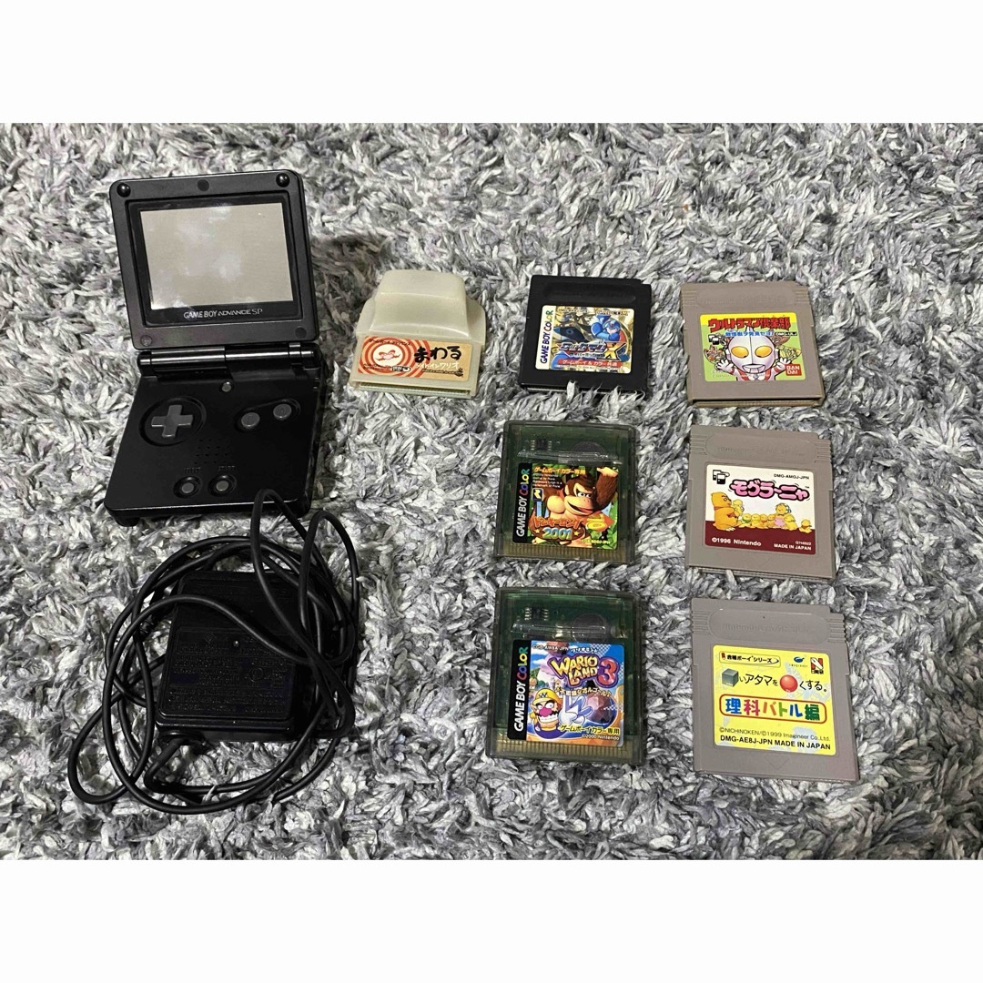 ゲームボーイアドバンス SP ブラック ゲームソフト7本セット ゲームボーイアドバンス SP ブラック ゲームソフト7本セット