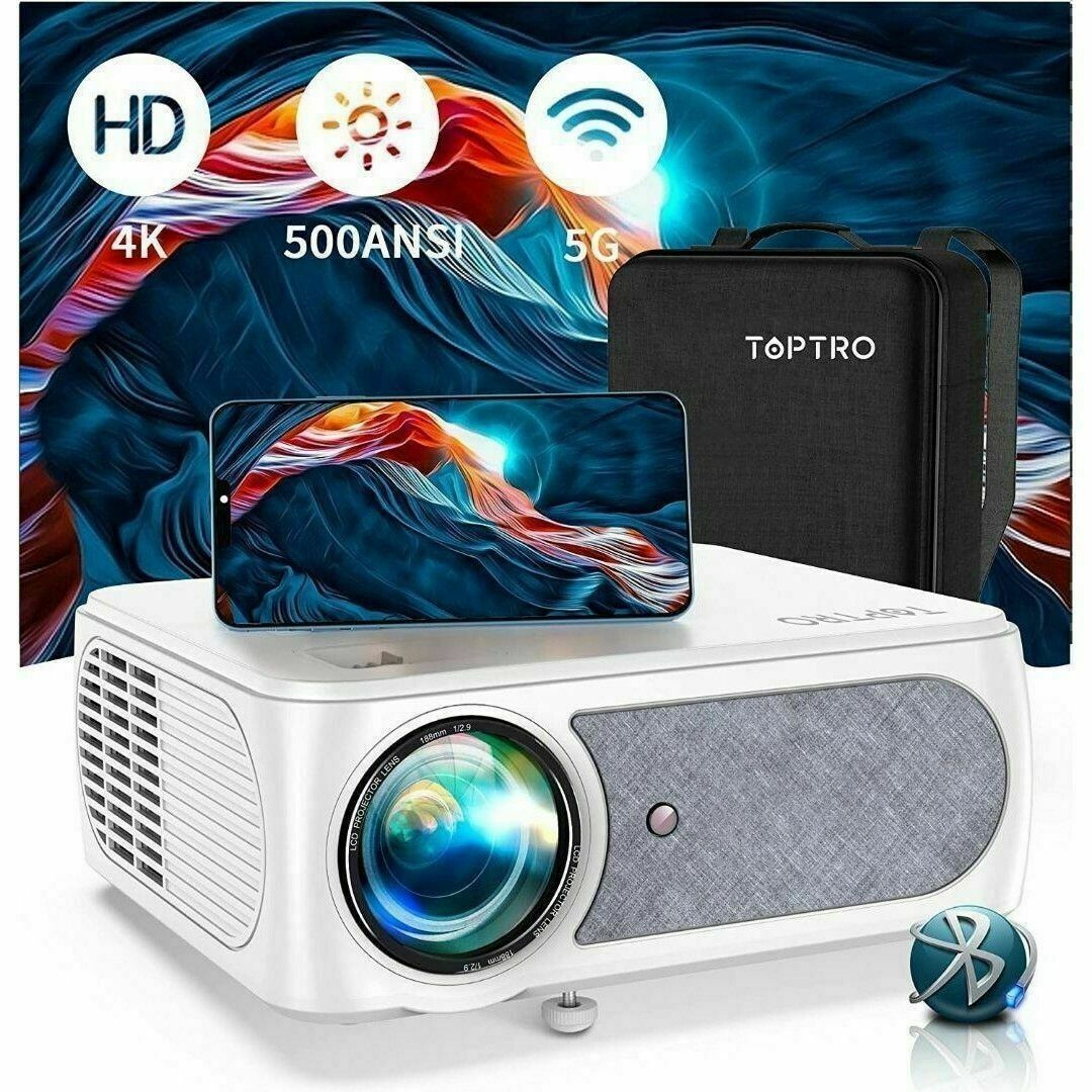 【おうちde映画館✨】最新型でくっきり️綺麗‼️プロジェクター 小型⭐4K 5G
