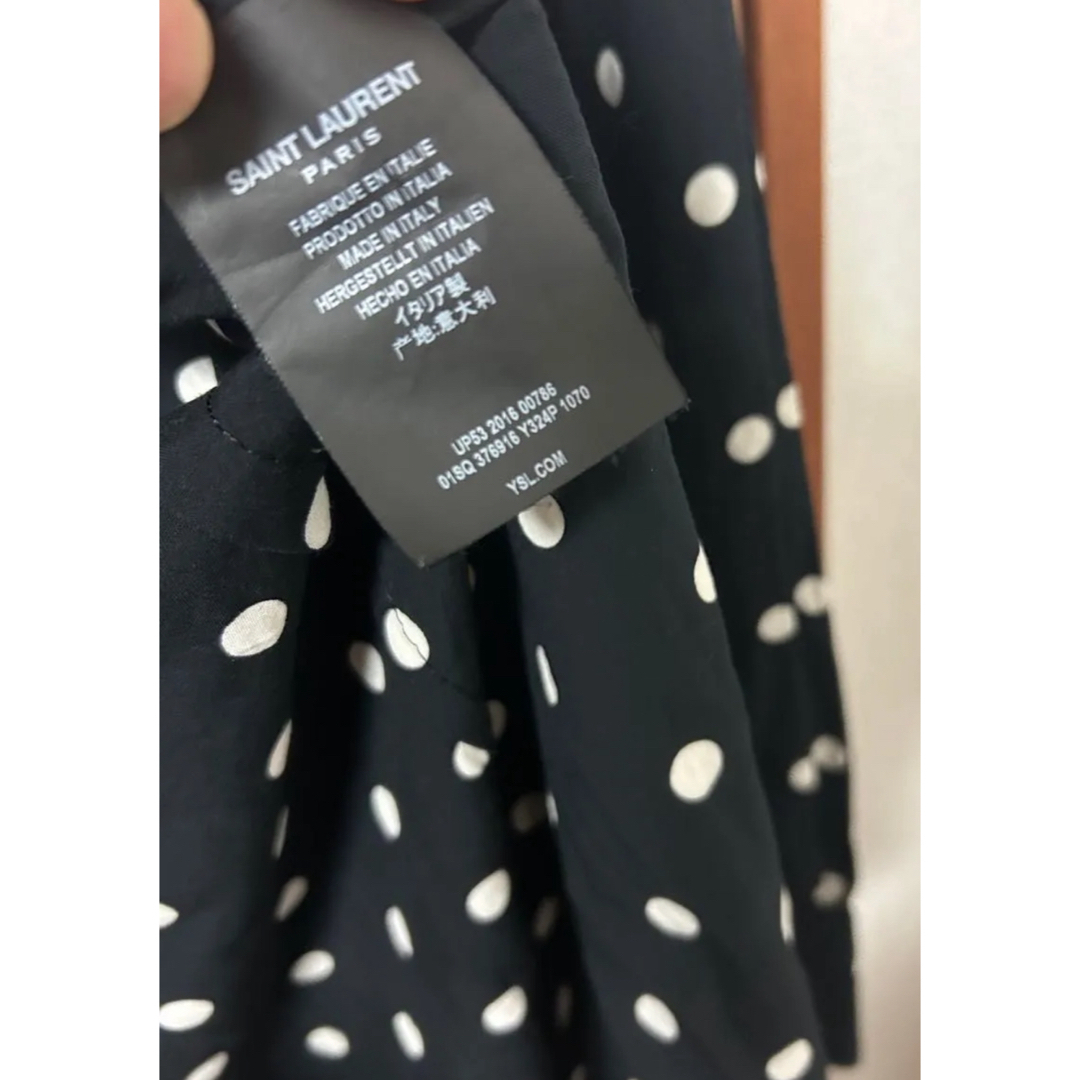 サンローラン Saint Laurent 長袖 ドット シャツ 39 サンローラン Saint Laurent 長袖 ドット シャツ 39