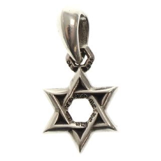 クロムハーツ(Chrome Hearts)のCHROME HEARTS クロムハーツ STAR OF DAVID CHARM P D スターオブダビデチャーム PAVEダイヤ シルバーネックレストップ(ネックレス)