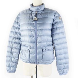 モンクレール(MONCLER)の美品◎MONCLER モンクレール 2023年製 LANS ランス ワッペン付き ダウンジャケット ライトブルー 1 ブルガリア製 正規品 レディース(ダウンジャケット)
