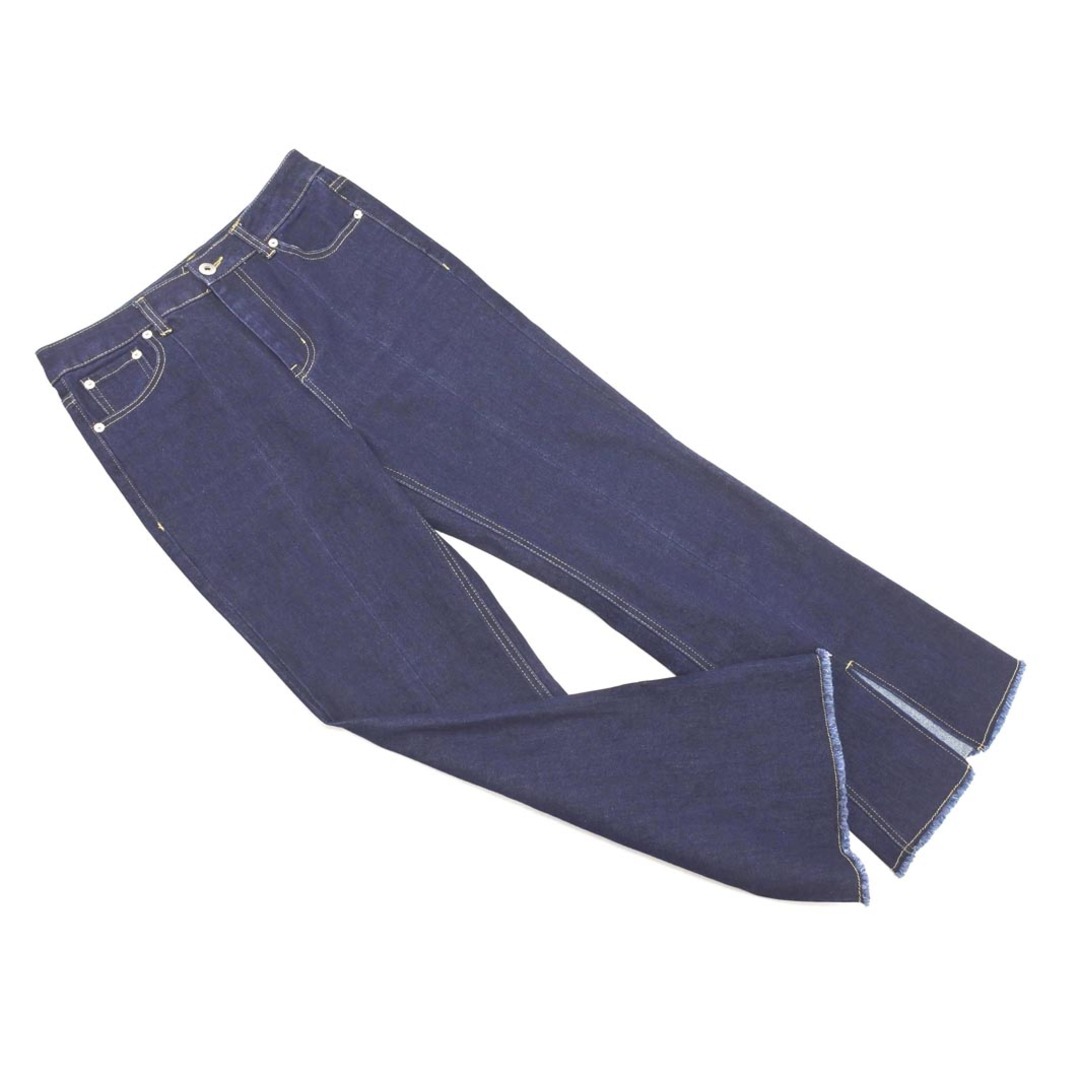 AS KNOW AS(アズノゥアズ)のAS KNOW AS アズノゥアズ スリット フレア デニムパンツ sizeS/紺 ■■ レディース レディースのパンツ(デニム/ジーンズ)の商品写真