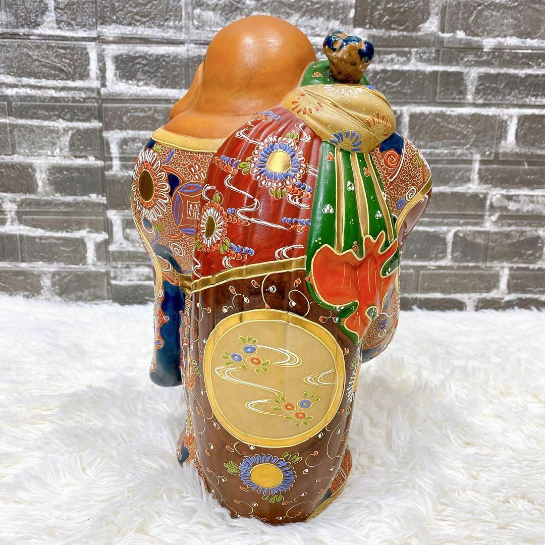 九谷焼 布袋様 七福神 特大37cm 金彩 縁起物 焼物 九谷焼 布袋様 七福神 特大37cm 金彩 縁起物 焼物