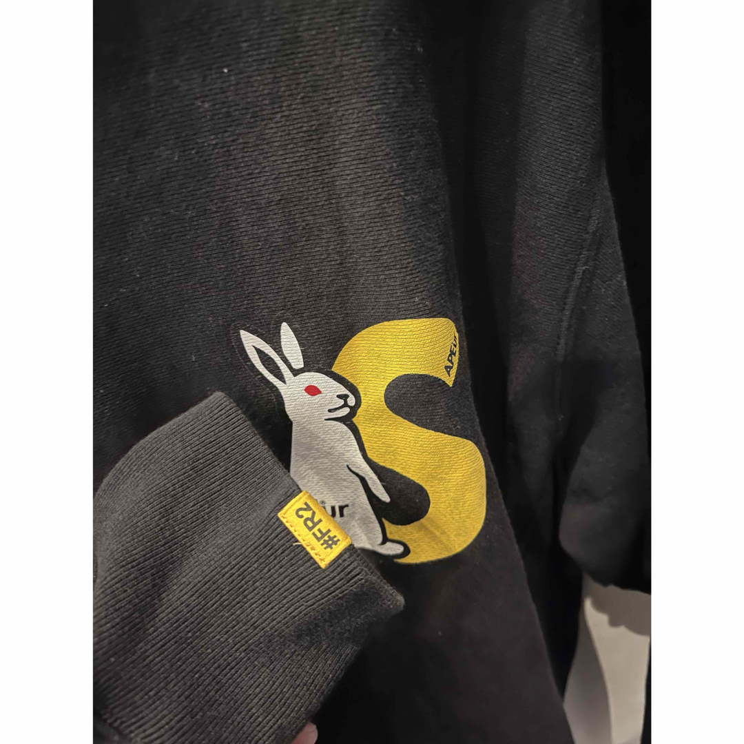 SAPEur FR2 コラボ クルーネック 黒 XL SAPEur FR2 コラボ クルーネック 黒 XL