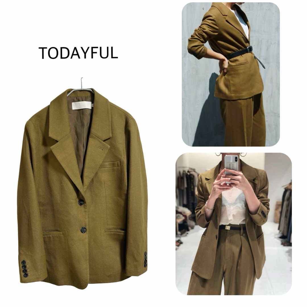 TODAYFUL Wool Stretch Tailored JK 36 TODAYFUL Wool Stretch Tailored JK 36