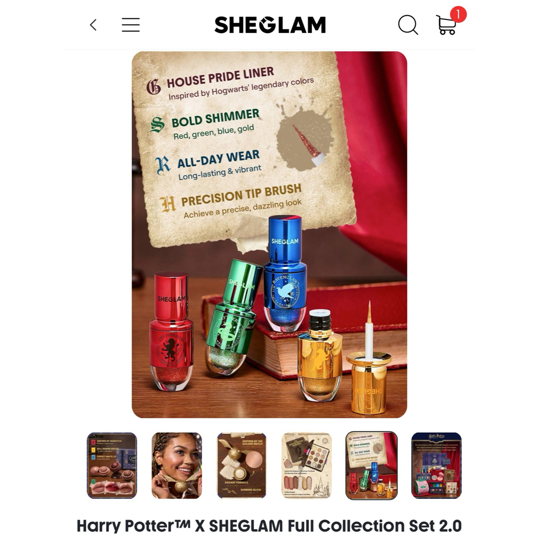 ハリーポッター SHEGLAM コラボ フルコレクションセット 第一弾 ハリーポッター SHEGLAM コラボ フルコレクションセット 第一弾