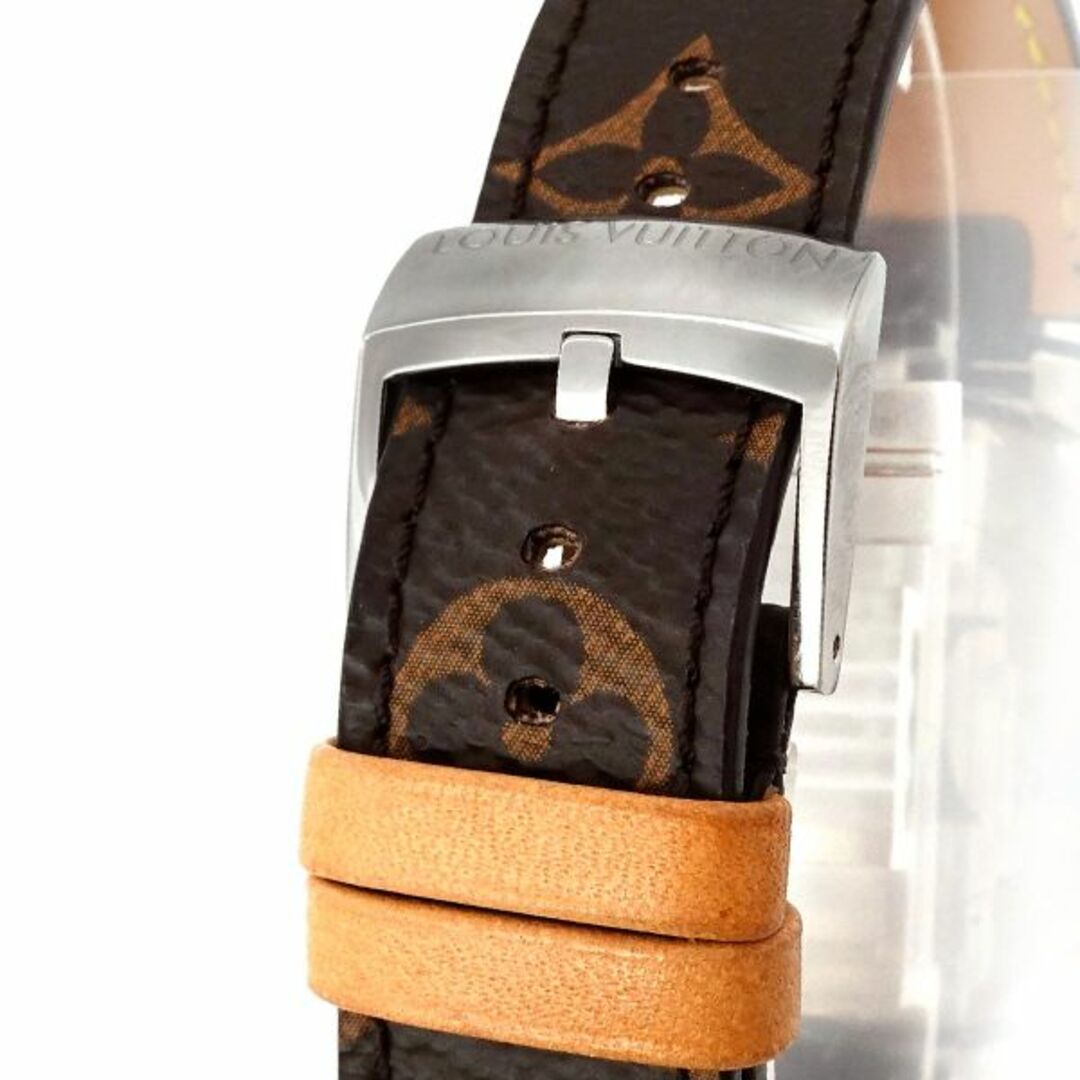 LOUIS VUITTON - ルイ ヴィトン LOUIS VUITTON タンブール ムーンディヴァイン QA022 メンズ 腕時計 ダイヤ ブラック クォーツ Tambour VLP 90262018