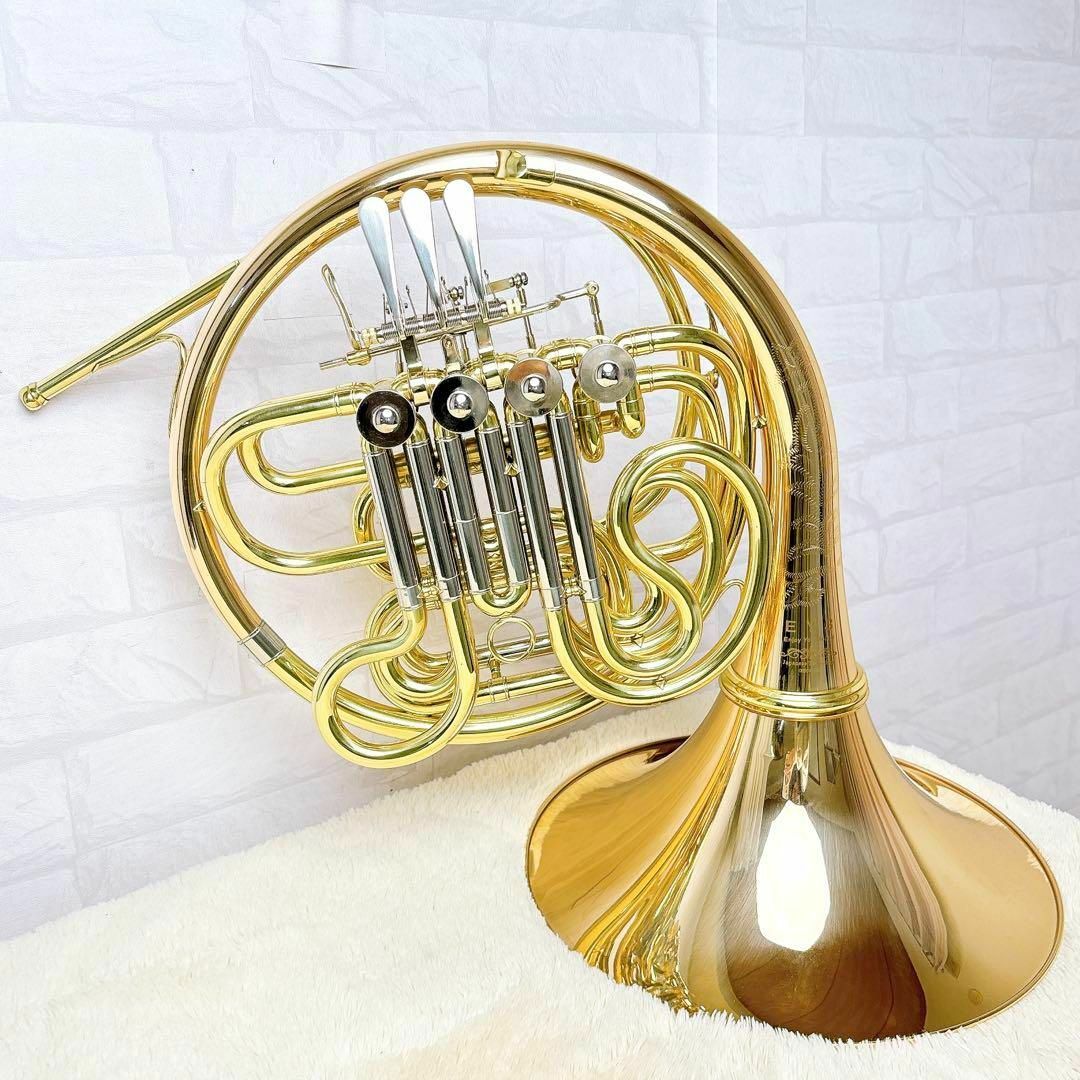 お買い得商店街 EYS OHR02-162 マウスピース付き フルダブルホルン 管楽器・吹奏楽器