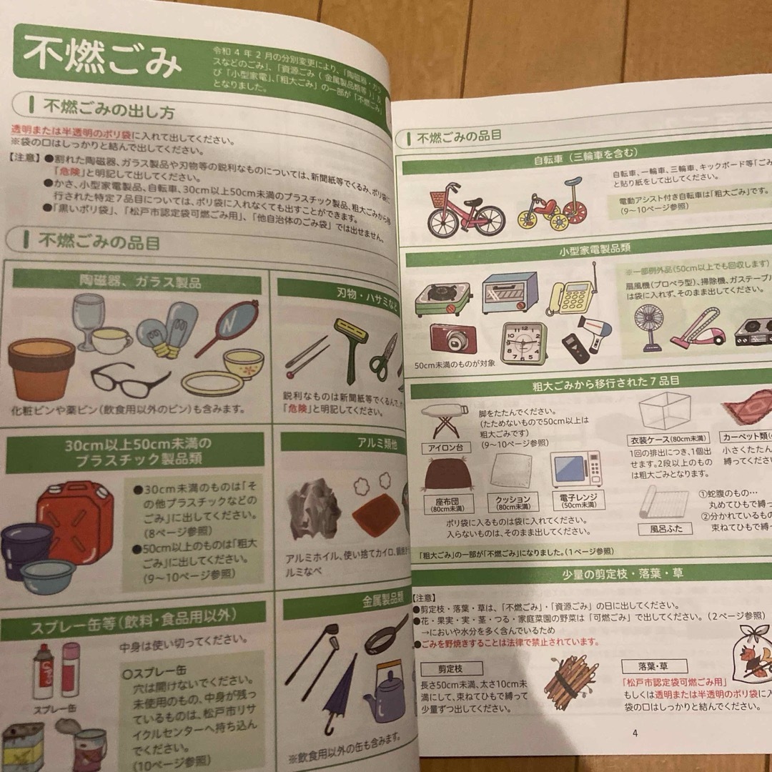 松戸市　ゴミ処理ガイド チケットのチケット その他(その他)の商品写真